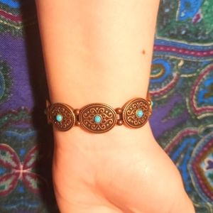 Brace Beaded Turquoise Bracelet